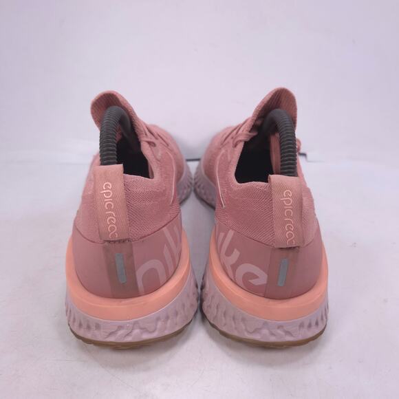 Nike Epic React Flyknit Athletic Running Shoe Womens Size 9 AQ0070-602 Pink - Picture 3 of 10